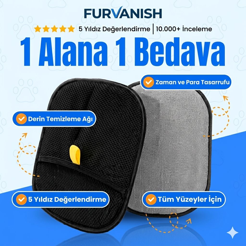 Furvanish Elektrostatik Tüy Toplama Eldiveni